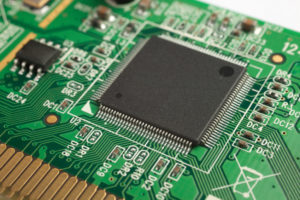 motherboard with chip